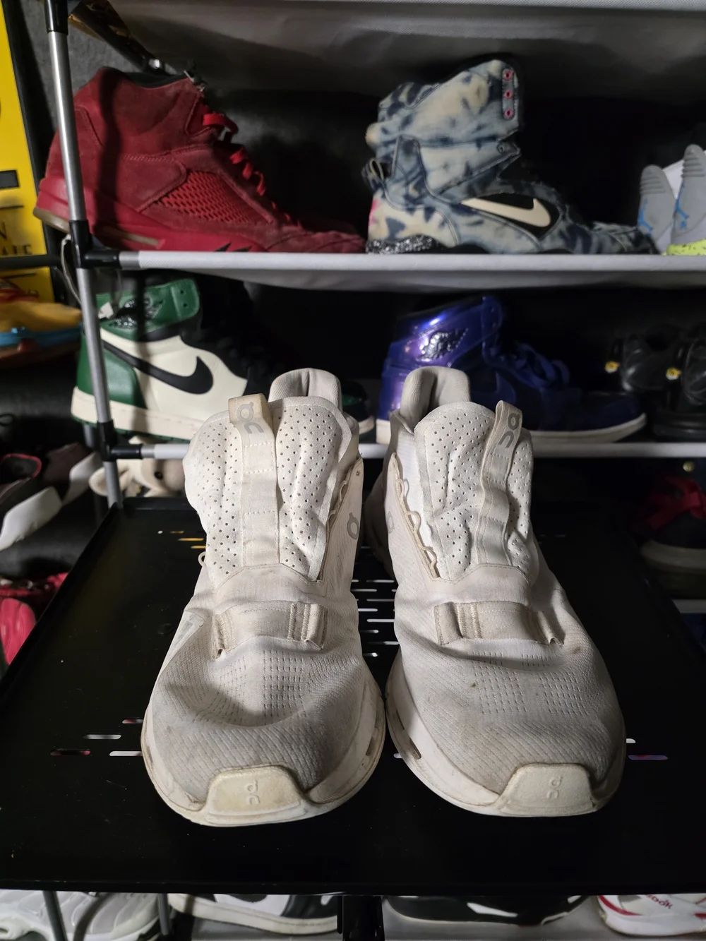 🔥 On Running Men's Size 10.5 Cloudnova Athletic Shoes Off-White/Cream